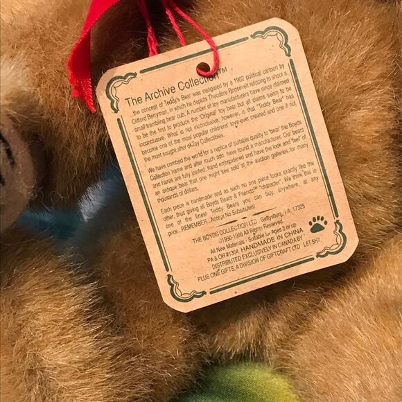 Vintage Boyd’s Bear Yukon Canadian Jointed Collector Teddy Bear - Picture 11 of 13